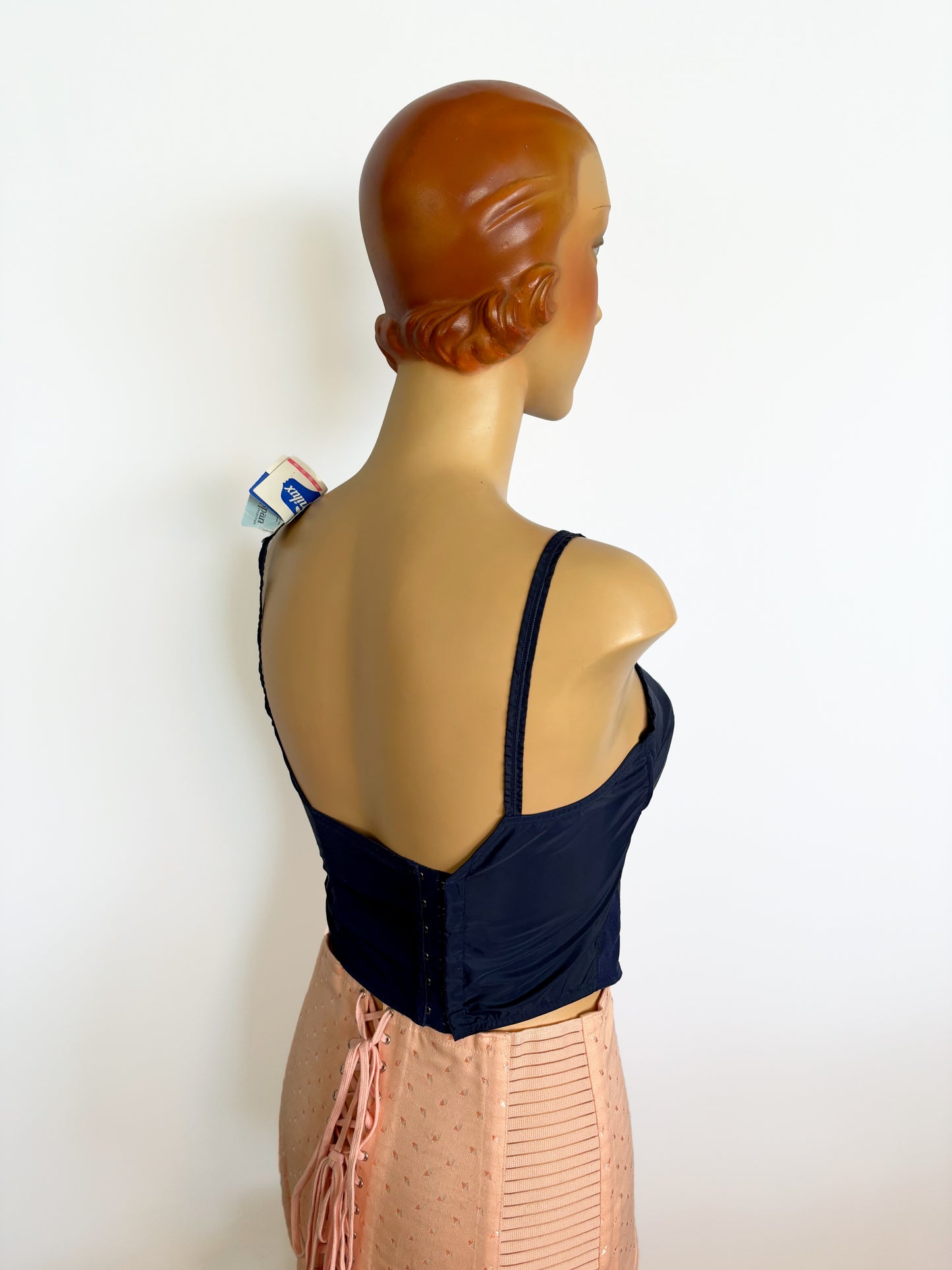 1960s NOS Femilux Blue Long-line Bra 90C