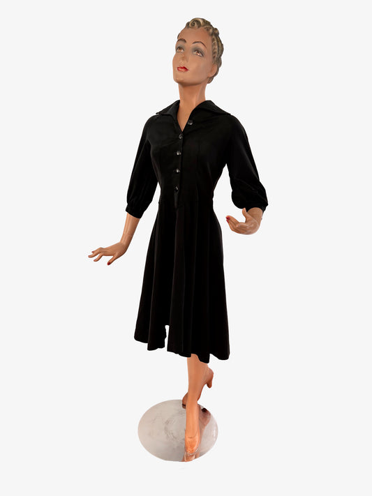 1950s Taffeta Dress | XS