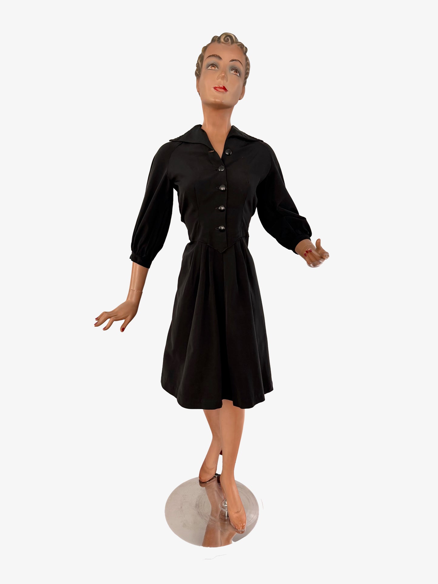 1950s Taffeta Dress | XS