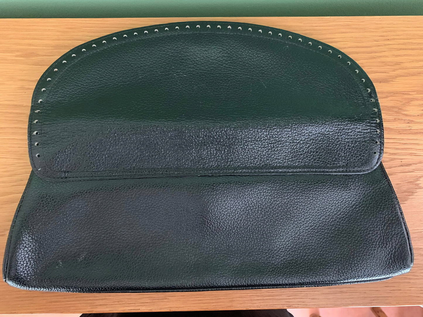 1950s Textured Leather Clutch Bag