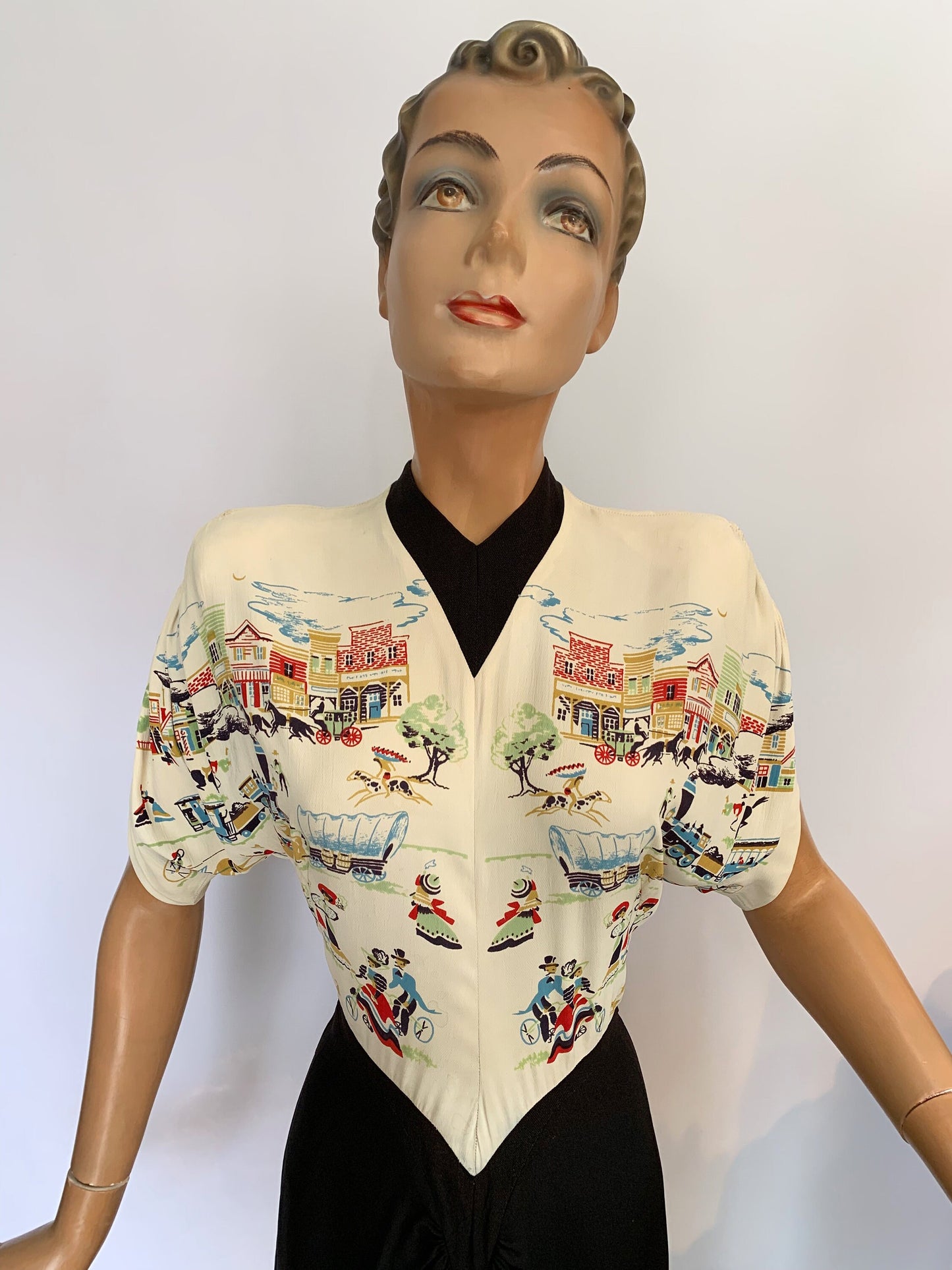 XS/S | 1947 Dorothy O'Hara 'Santa Fe Trail' Dress