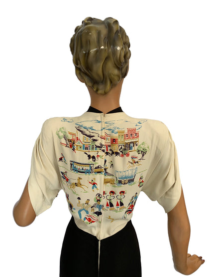 XS/S | 1947 Dorothy O'Hara 'Santa Fe Trail' Dress
