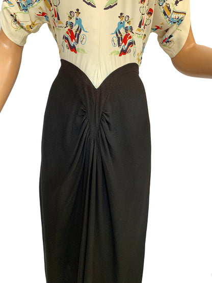 XS/S | 1947 Dorothy O'Hara 'Santa Fe Trail' Dress