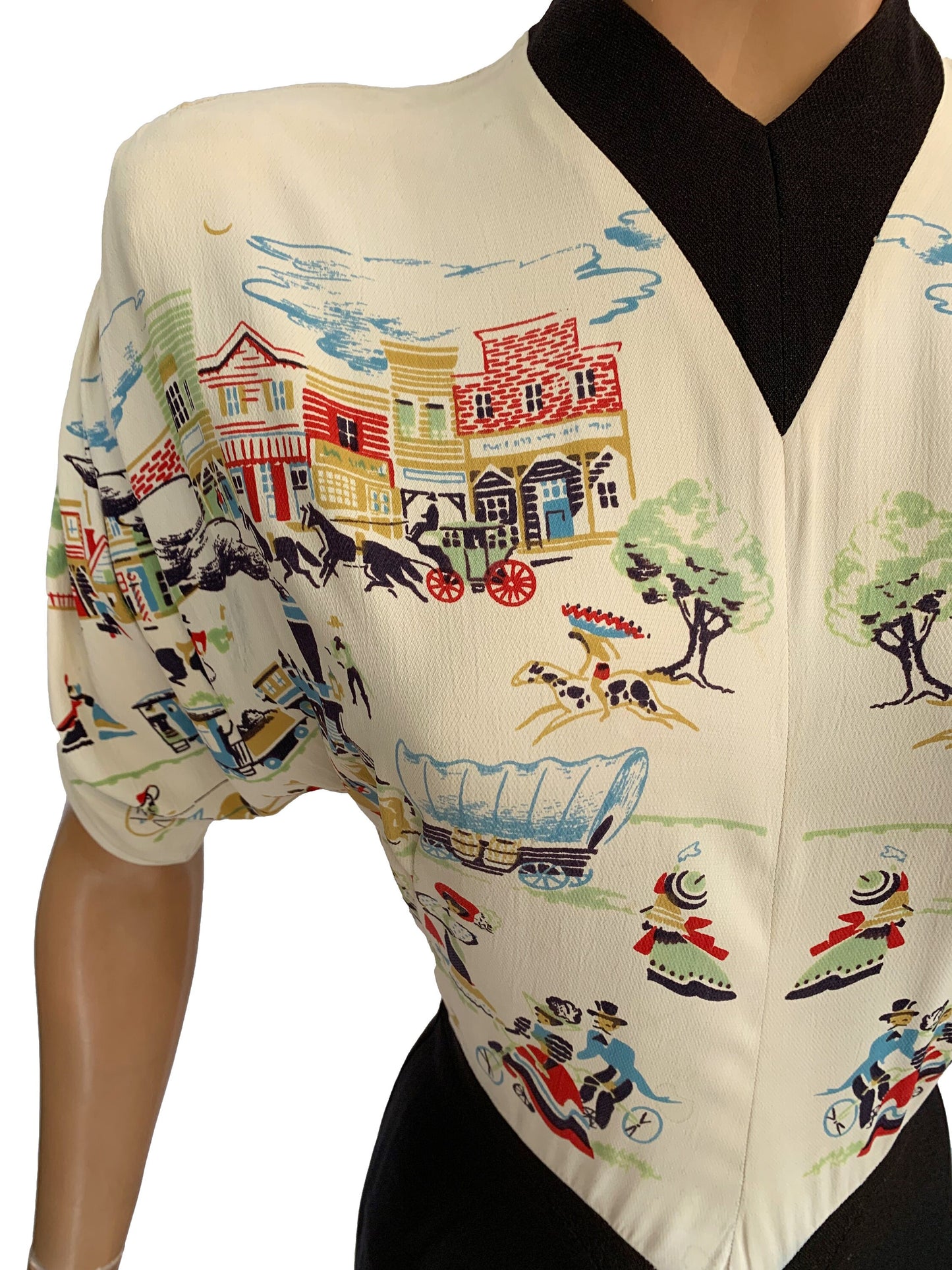 XS/S | 1947 Dorothy O'Hara 'Santa Fe Trail' Dress