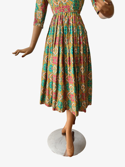 1950s 'Blanes' Cotton Swing Dress | XS/S