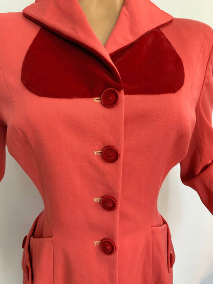 1940s Handmacher Two Piece Suit | XS/S