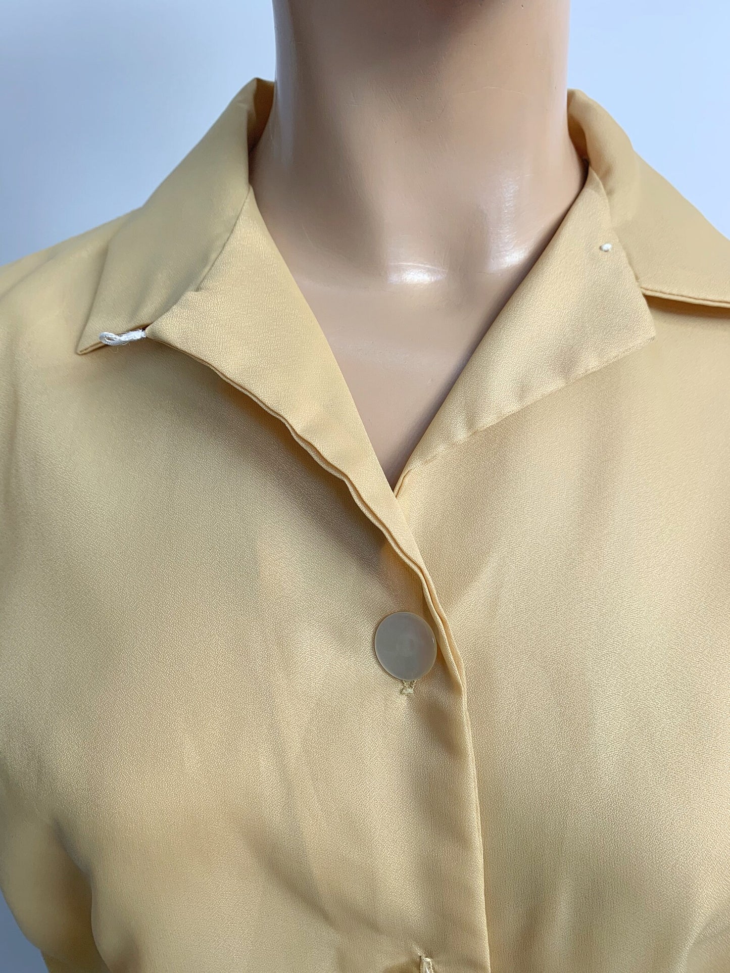 1950s Gold Blouse | M/L