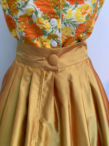 Vintage Style Two Tone Changeant Swing Skirt | Size XL/XXL