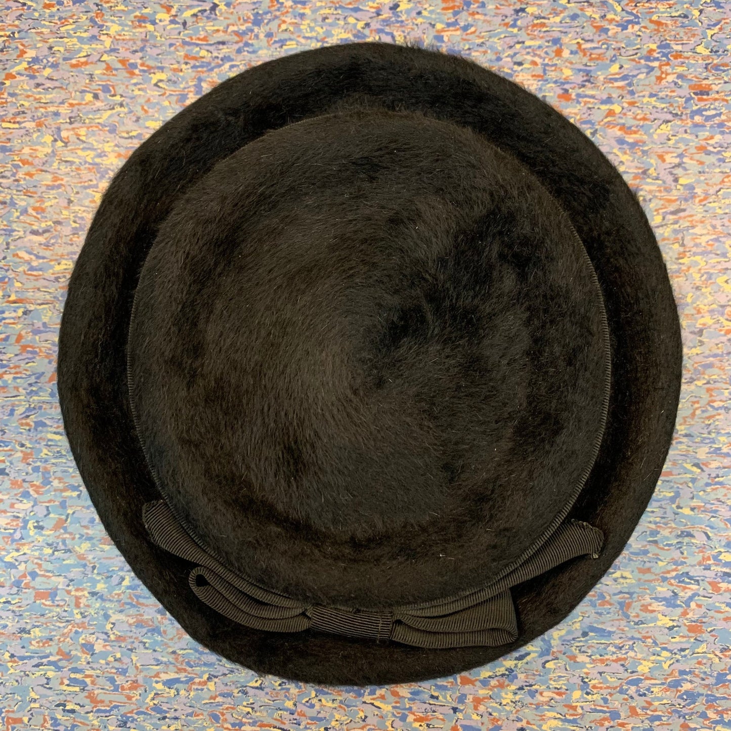 1950s Fur Felt Black Hat