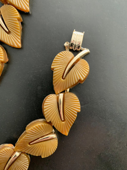 1950s/60s Leru Thermoset Necklace and Bracelet Set