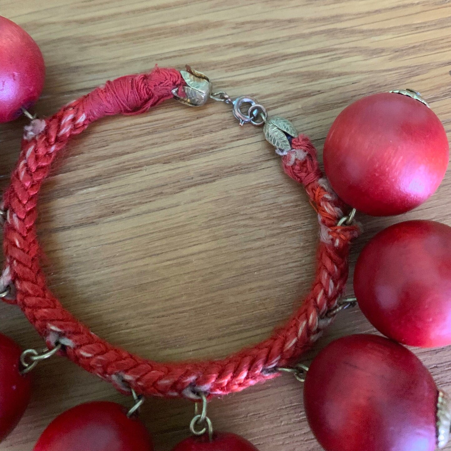 1940s/50s Wooden Berry Necklace and Bracelet Set