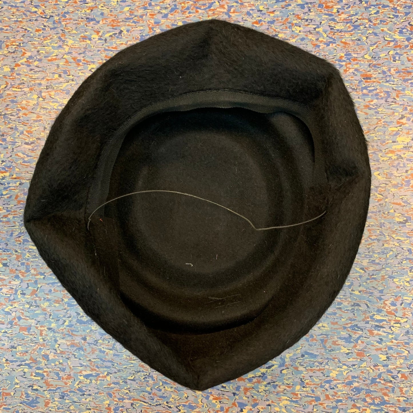 1950s Fur Felt Black Hat
