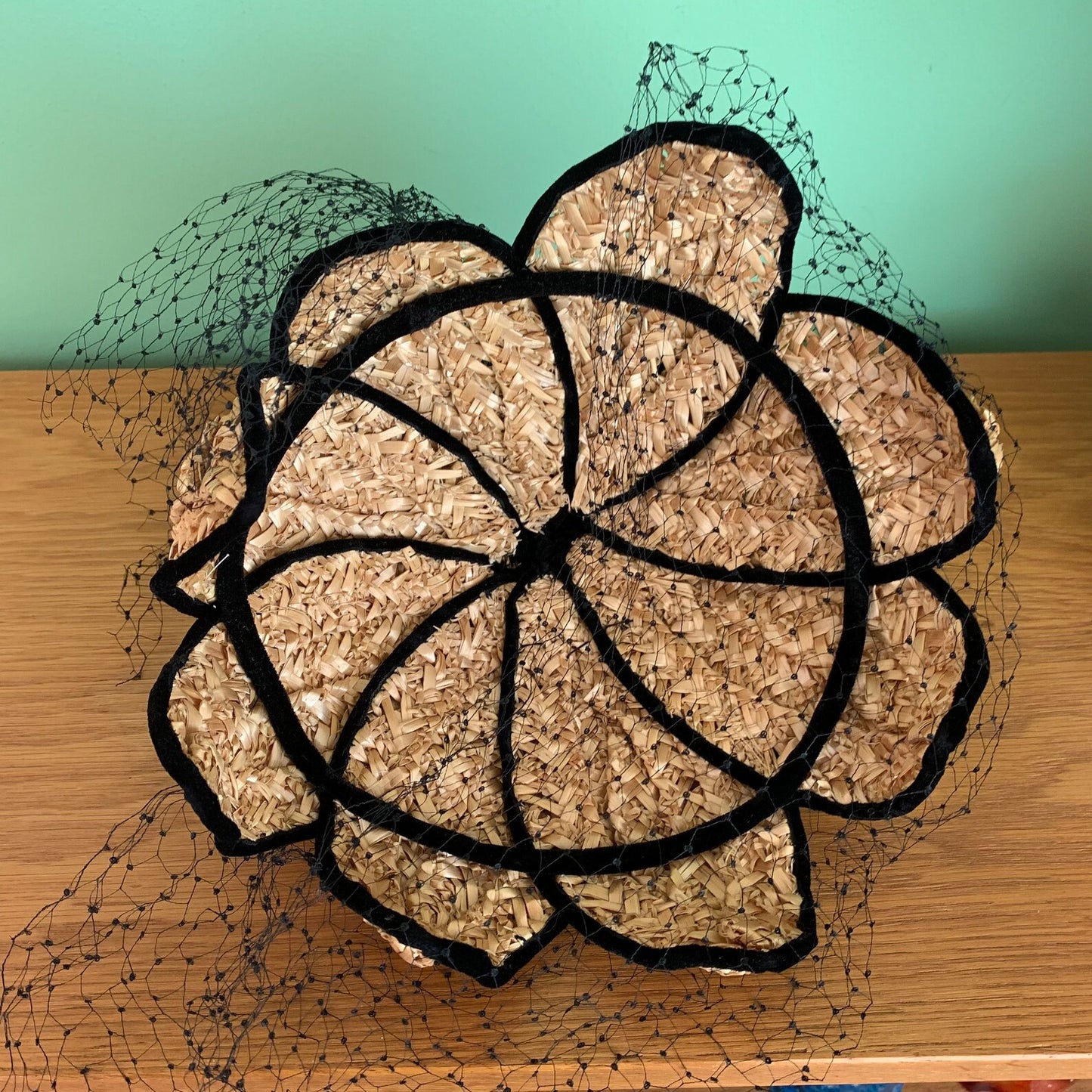 1940s/1950s Straw Petal Hat