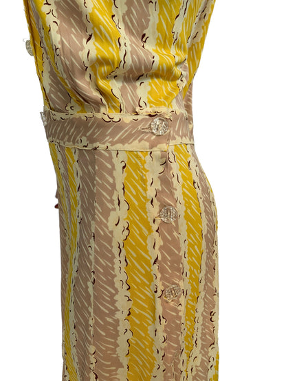 1930s/40s Freshy Playclothes Cold Rayon Playsuit | M