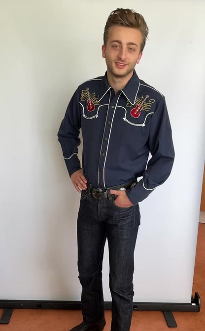 Lee Herren Westernhemd im 40er-Stil, Grün - Auf Bestellung