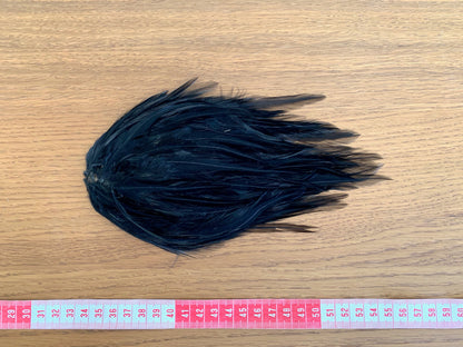 Antique Millinery Black Feather Piece