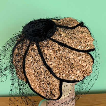 1940s/1950s Straw Petal Hat