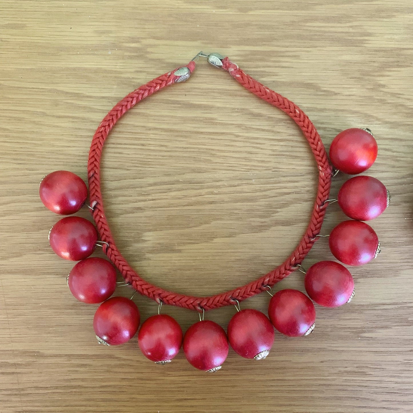 1940s/50s Wooden Berry Necklace and Bracelet Set