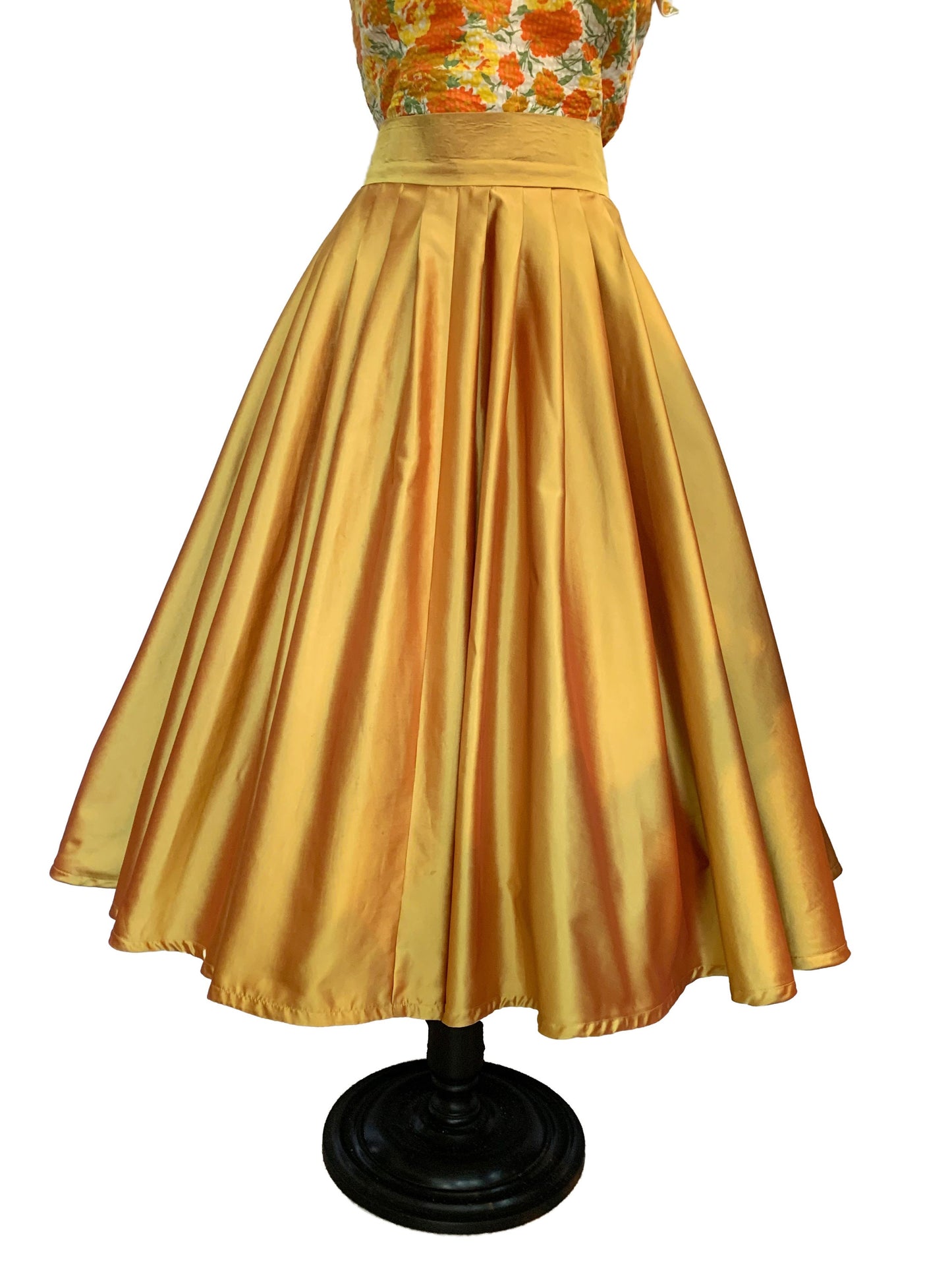 Vintage Style Two Tone Changeant Swing Skirt | Size XL/XXL