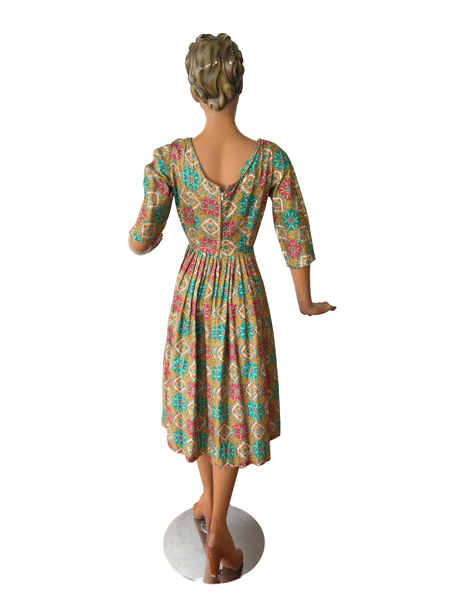 1950s 'Blanes' Cotton Swing Dress | XS/S
