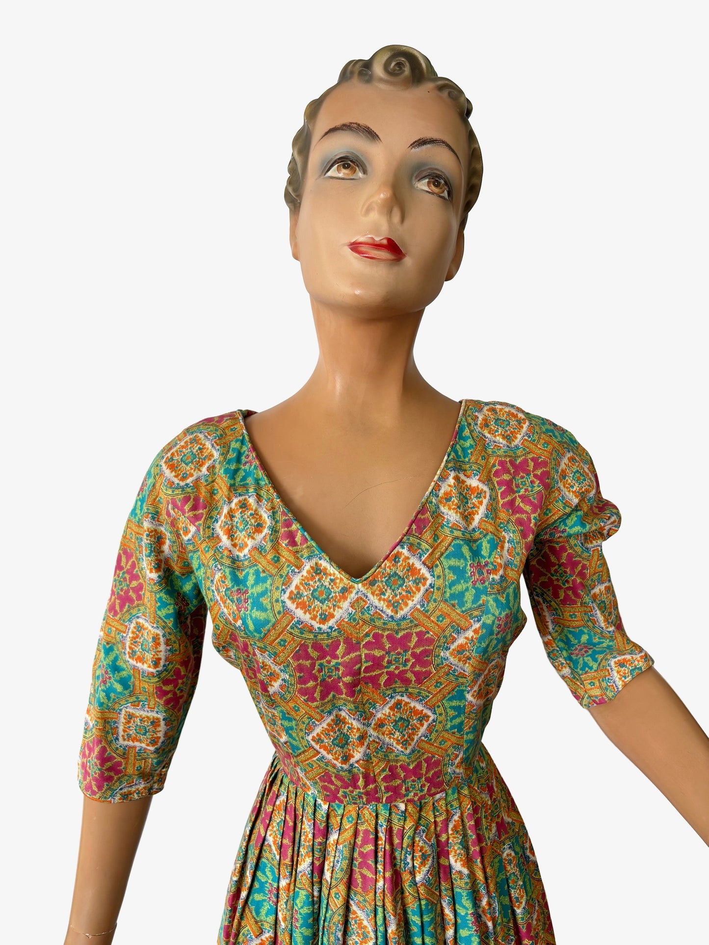 1950s 'Blanes' Cotton Swing Dress | XS/S