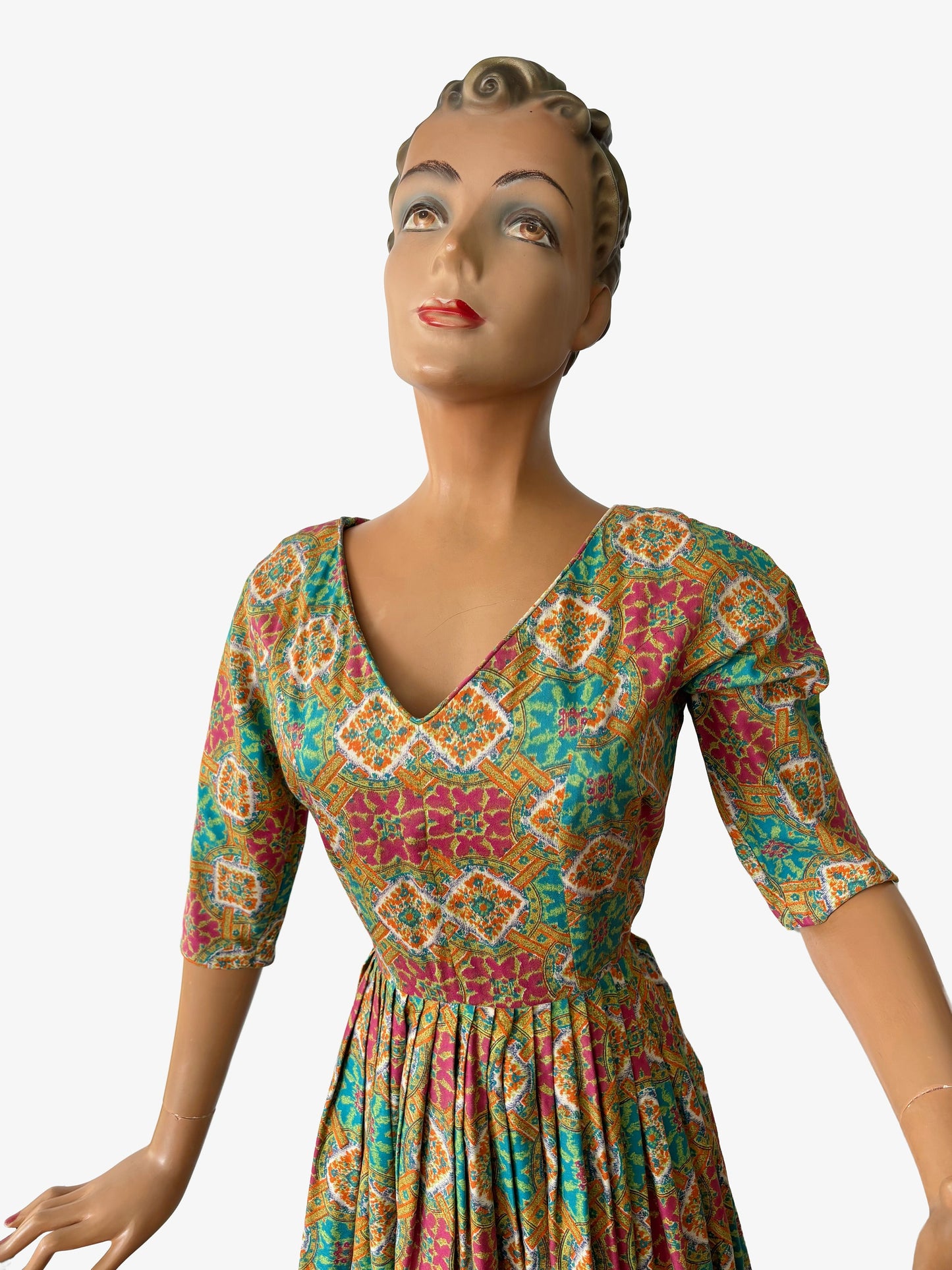 1950s 'Blanes' Cotton Swing Dress | XS/S